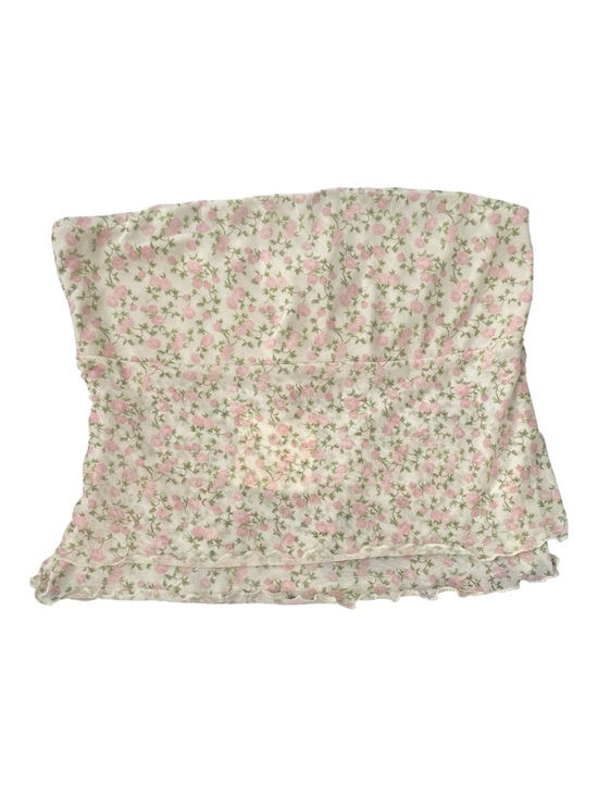 T.J.Maxx Tops - See You Monday pink floral tube top with ruffle hem, size XL